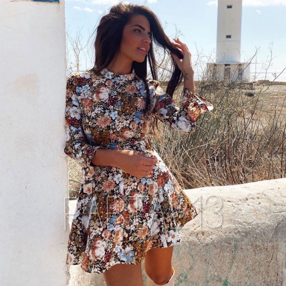 ZARA FLORAL PRINTED MINI DRESS
